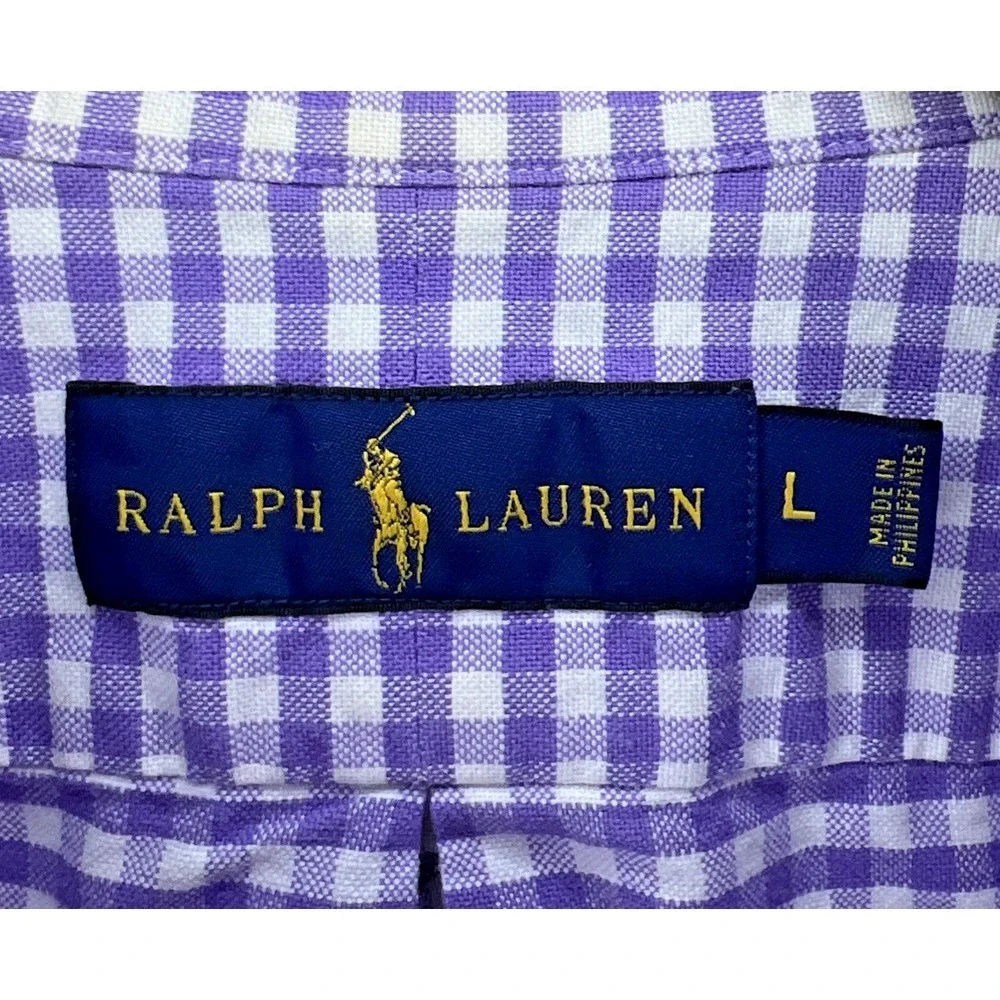 Ralph Lauren Blue Label Mens Large Oxford (Multicolored Pony)